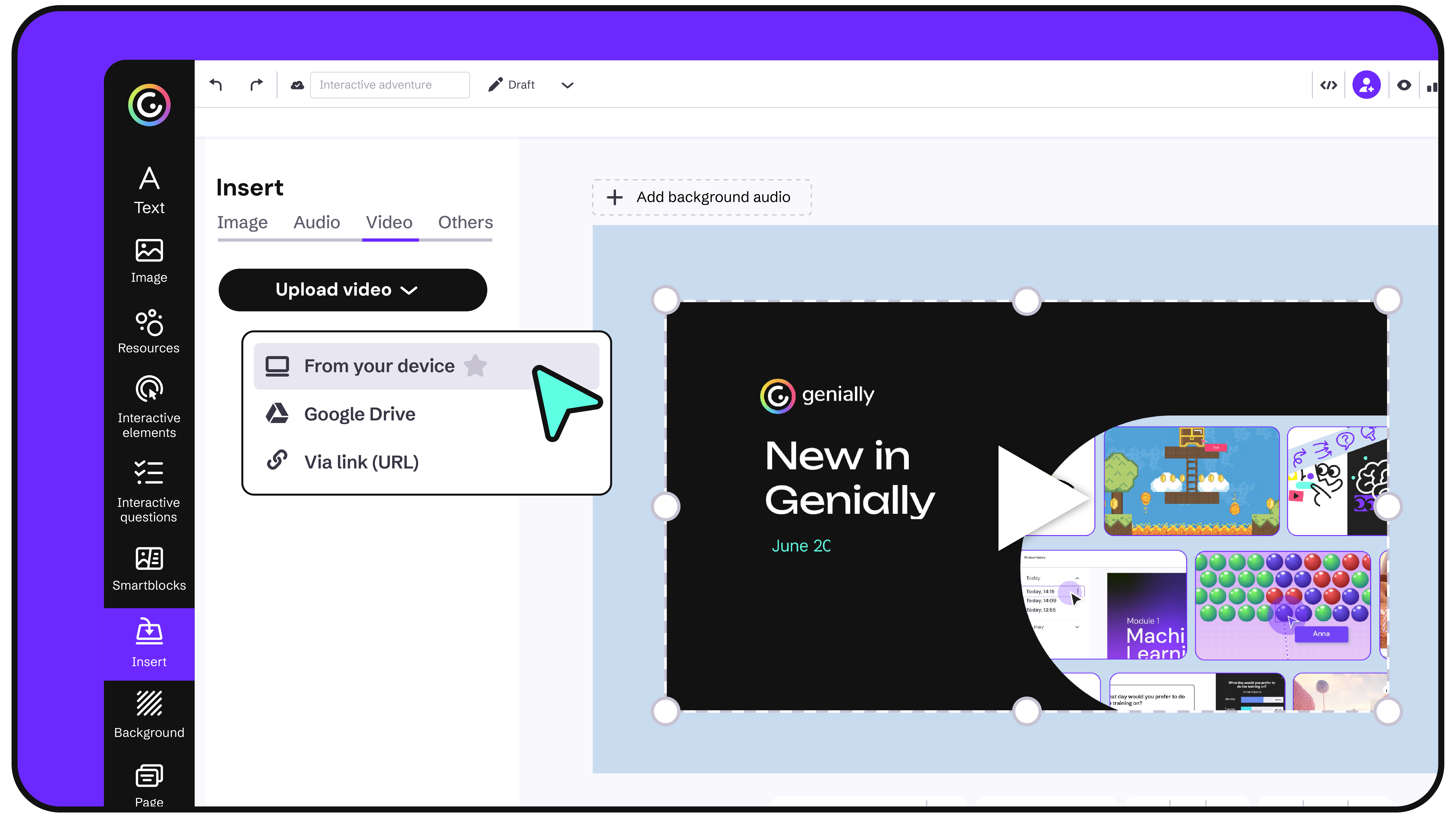 Upload your videos from any device